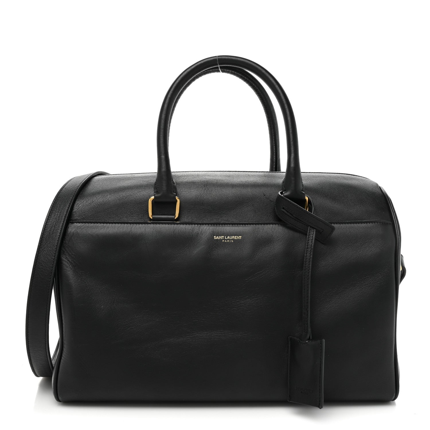 Saint Laurent Calfskin Classic Duffle 6 Black 1 of 16