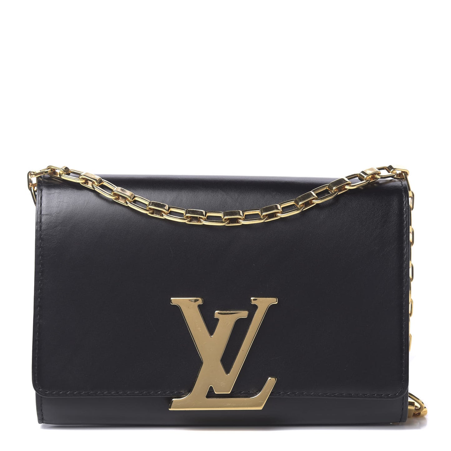 Calfskin Chain Louise MM Black