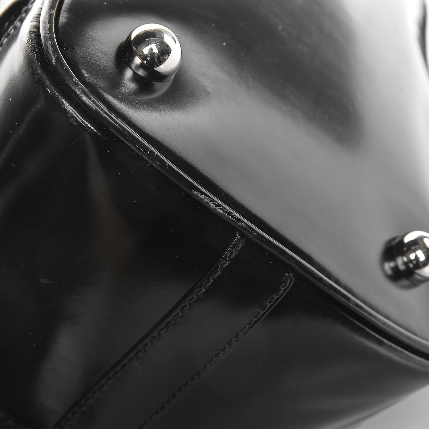 Calfskin Suede Frame Bag Brown Black