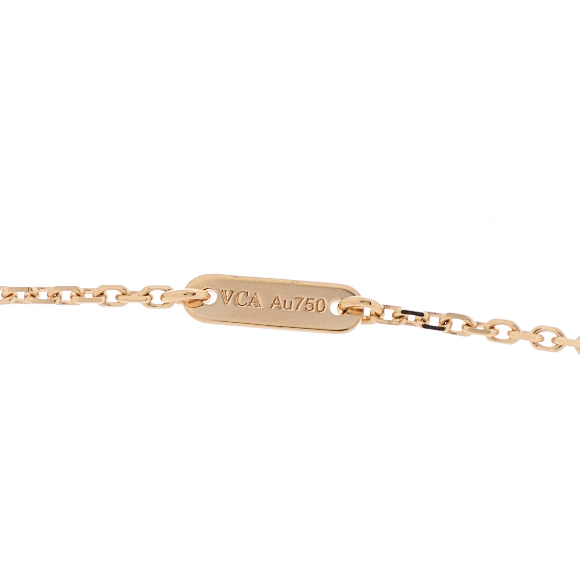 18k Rose Gold Carnelian Sweet Alhambra Heart Pendant Necklace
