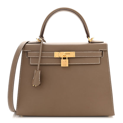 Hermes Epsom Kelly Sellier 28 Etoupe 1 of 11