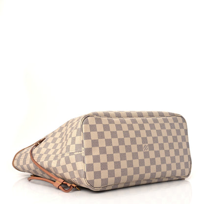 Louis Vuitton Damier Azur Neo Neverfull MM Rose Ballerine 5 of 12