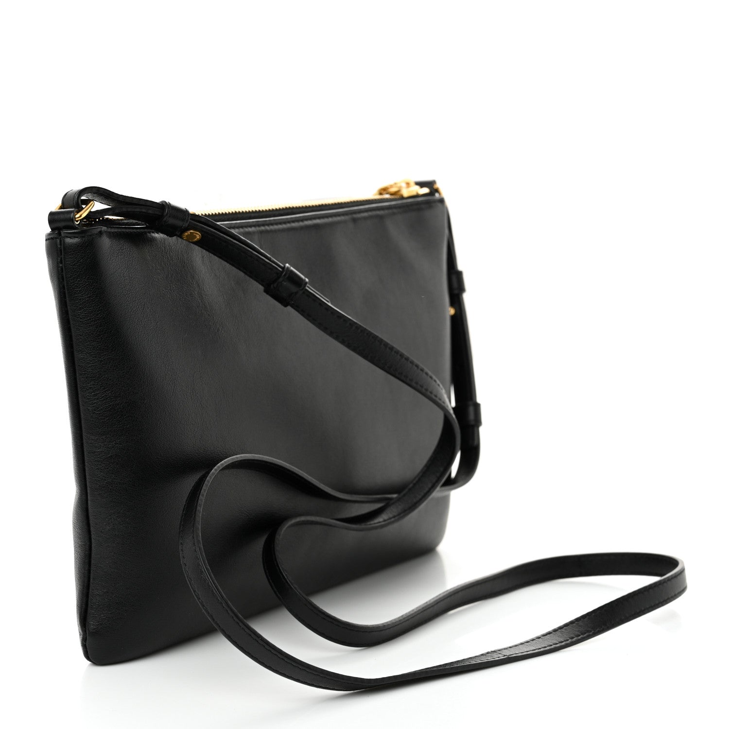 Saint Laurent Calfskin Teen Monogram Crossbody Bag Black 3 of 10