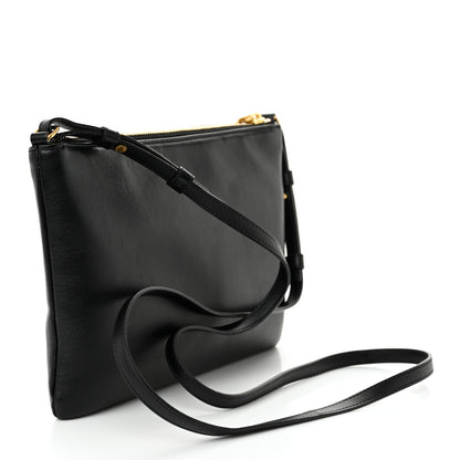 Saint Laurent Calfskin Teen Monogram Crossbody Bag Black 3 of 10