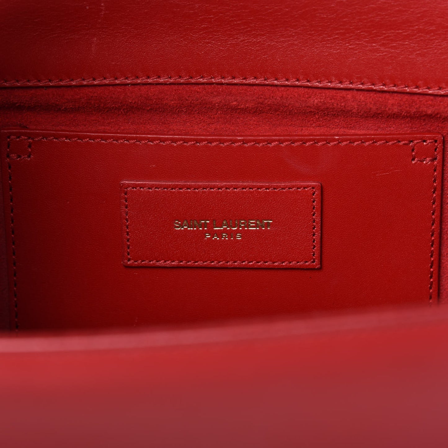 Smooth Calfskin Medium Classic Monogram Kate Tassel Satchel Lipstick Red