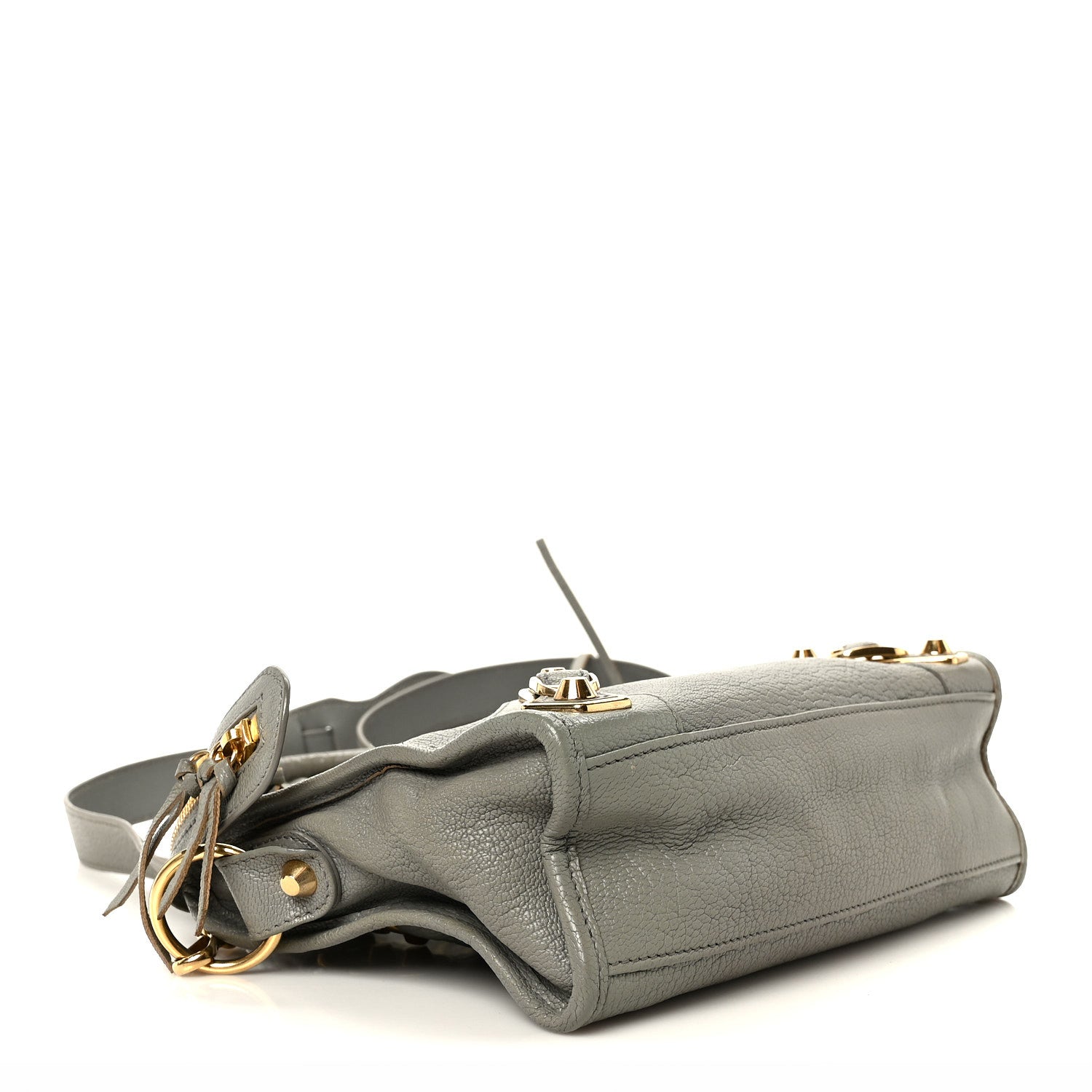 Balenciaga Chevre Gold Metallic Edge Hardware Mini City Gris Taupe 5 of 11