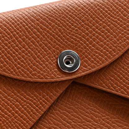 Hermes Epsom Calvi Card Case Gold 8 of 9