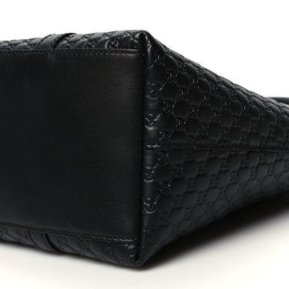 Gucci Soft Microguccissima Small Zippered Satchel Black 9 of 9