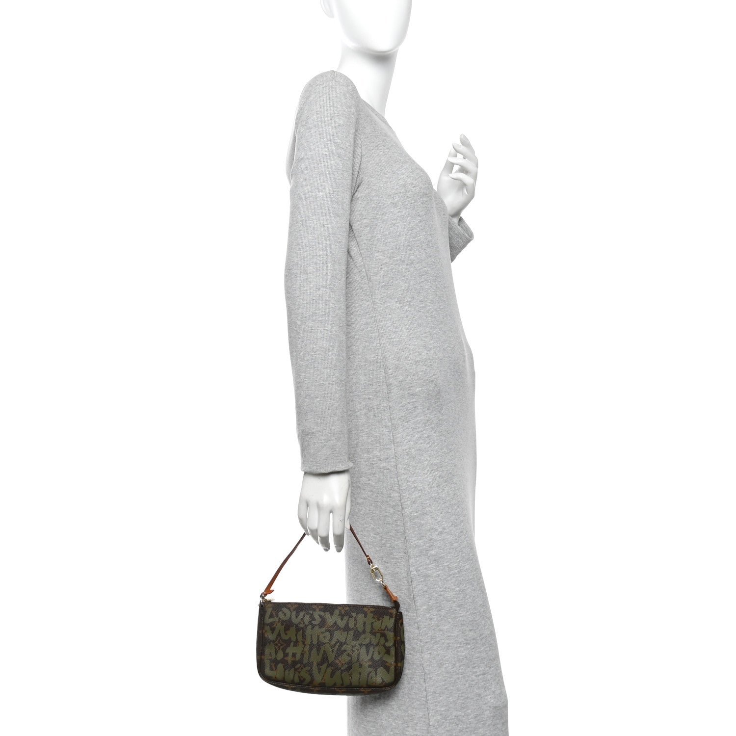 Louis Vuitton Monogram Graffiti Pochette Accessories Kaki 2 of 11