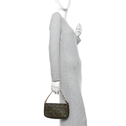 Louis Vuitton Monogram Graffiti Pochette Accessories Kaki 2 of 11