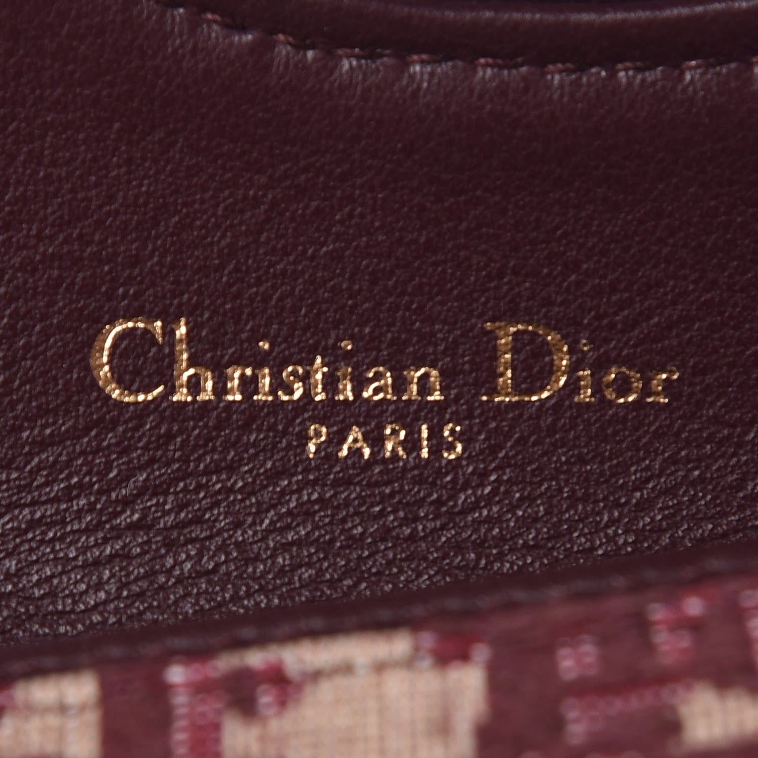 Christian Dior Oblique Saddle Card Holder Bordeaux 5 of 8