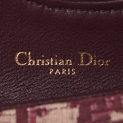 Christian Dior Oblique Saddle Card Holder Bordeaux 5 of 8