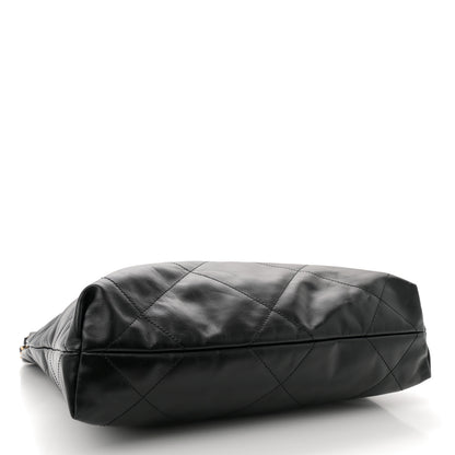 Chanel Shiny Calfskin Quilted Small Chanel 22 Black 5 of 11