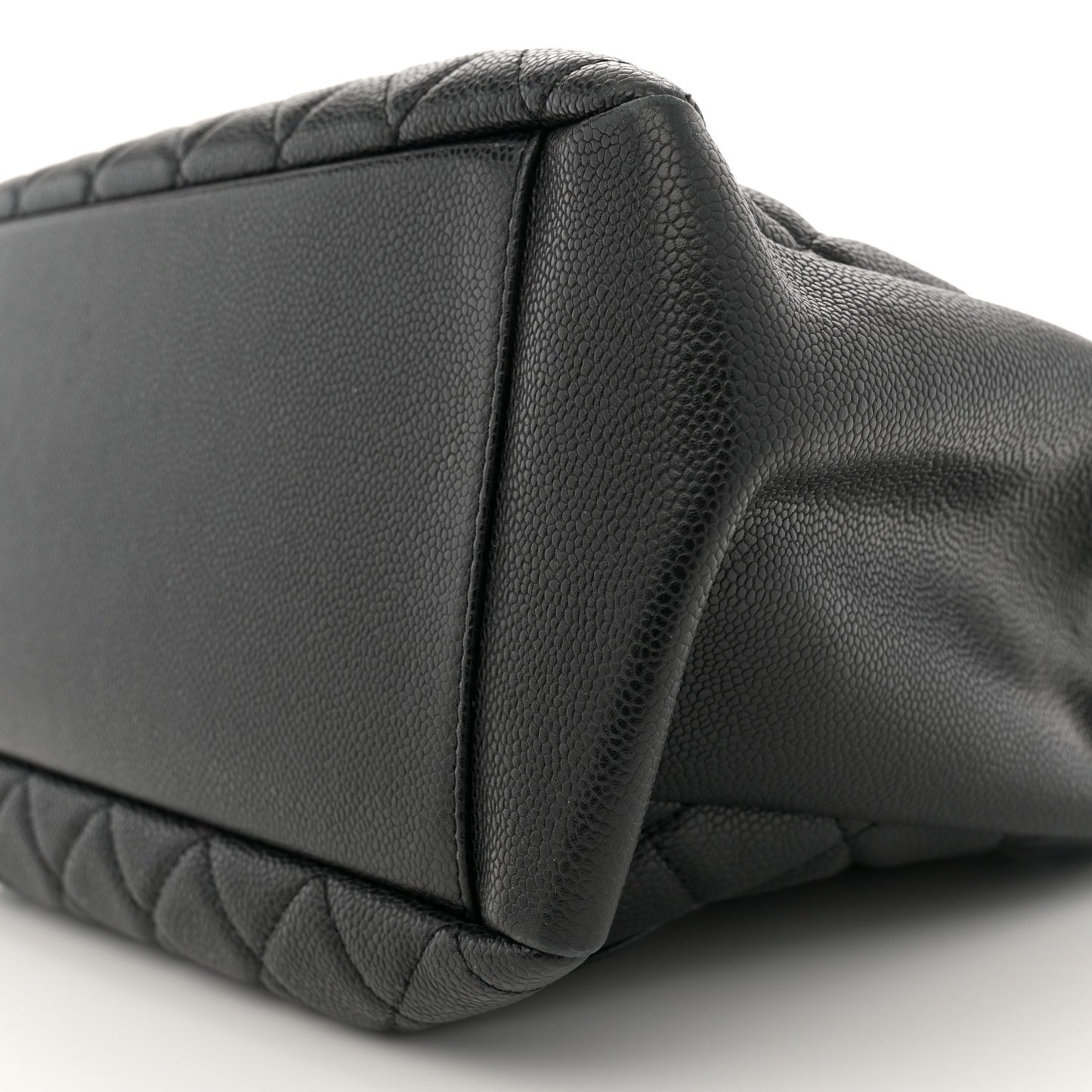 Caviar Quilted Grand Shopping Tote GST Black