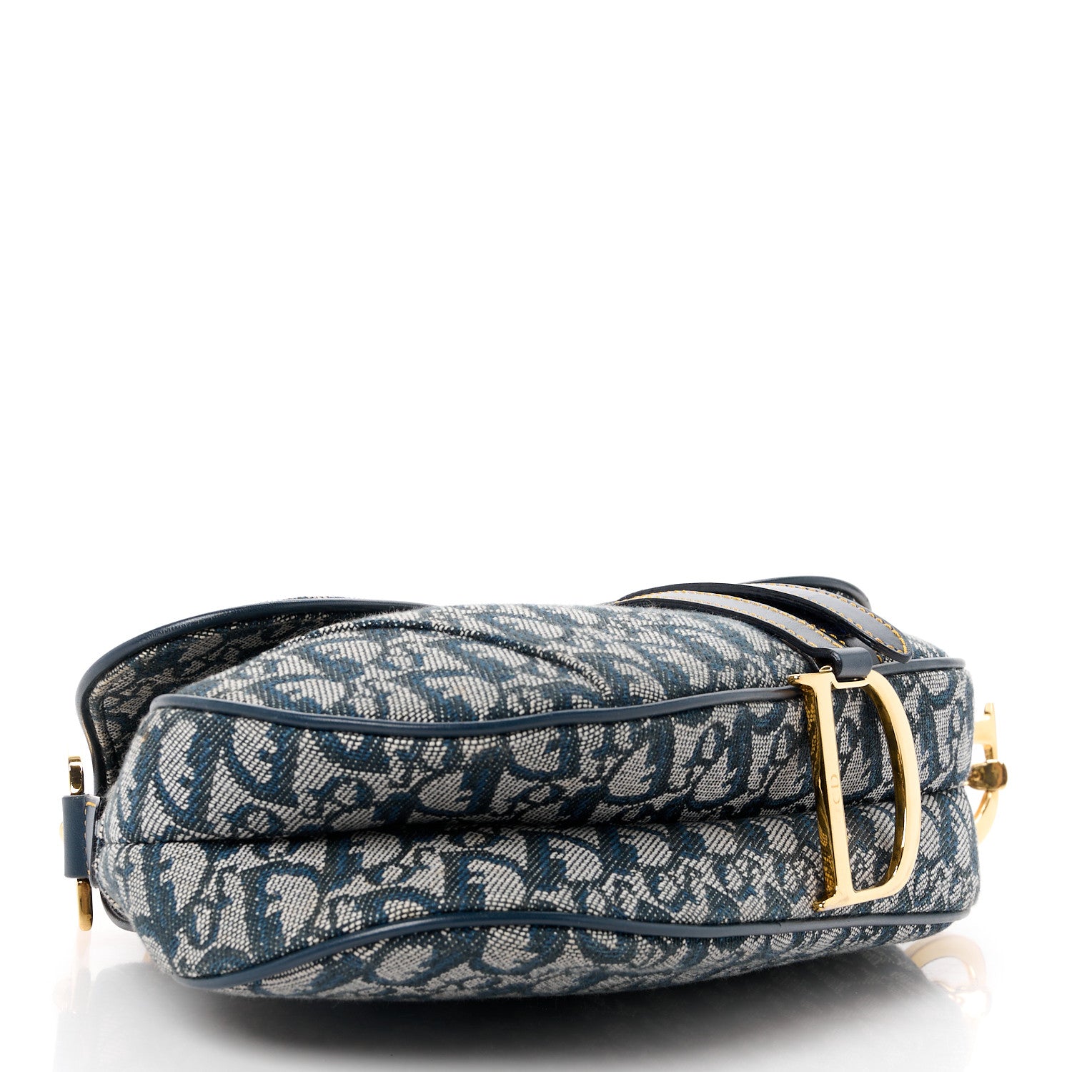 Christian Dior Monogram Saddle Bag Blue 4 of 11