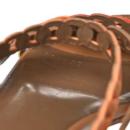 Hermes Suede Chaine d'Ancre Nude Sandals 36 8 of 9