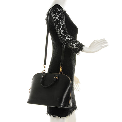 Louis Vuitton Epi Alma PM Black 2 of 7