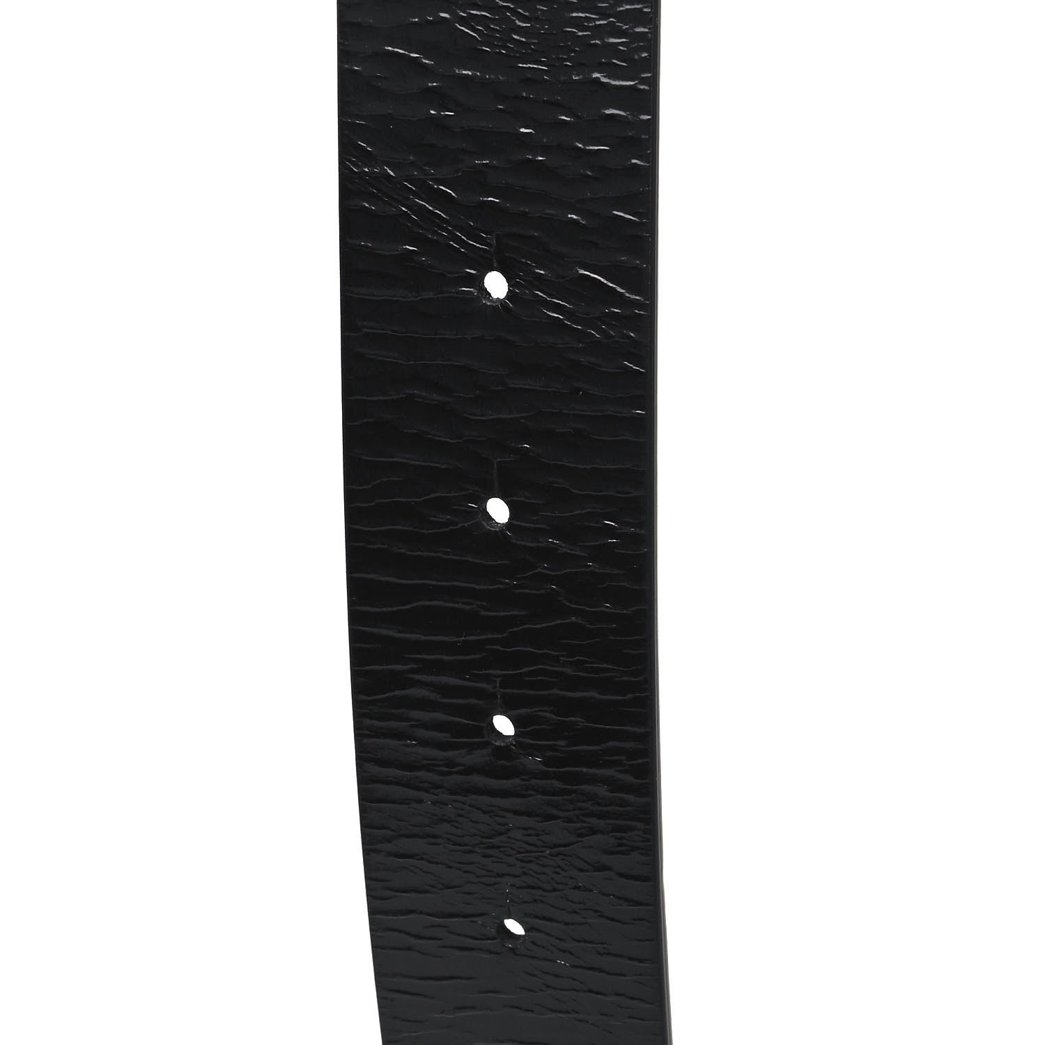 Chanel Patent Calfskin CC Reversible Belt 95 Black White 5 of 6