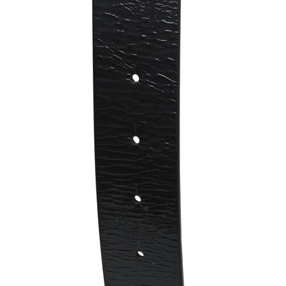 Chanel Patent Calfskin CC Reversible Belt 95 Black White 5 of 6