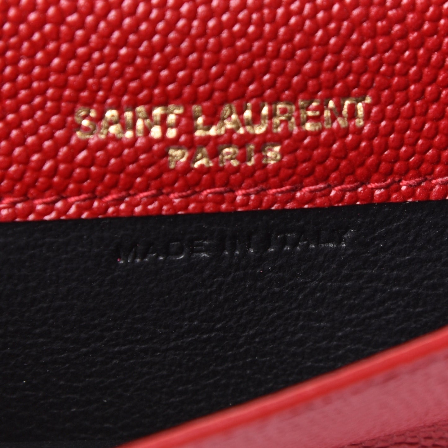 Grain De Poudre Uptown Monogram Card Case Rouge Eros