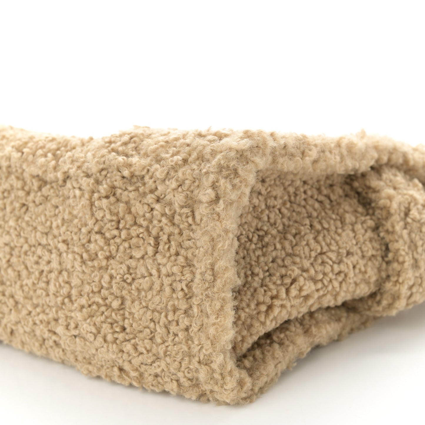 Polyester Cotton Medium The Teddy Traveler Tote Bag Beige