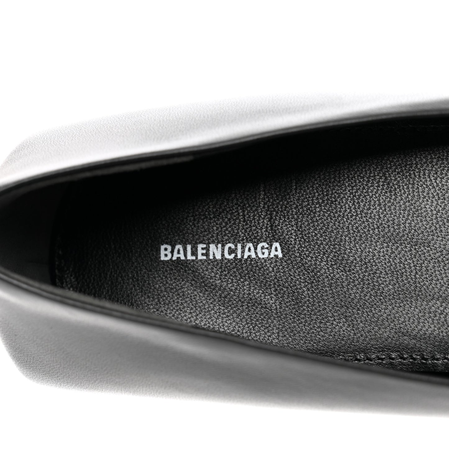 Nappa BB Knife Pointy Toe Ballerina Flats 40 Black