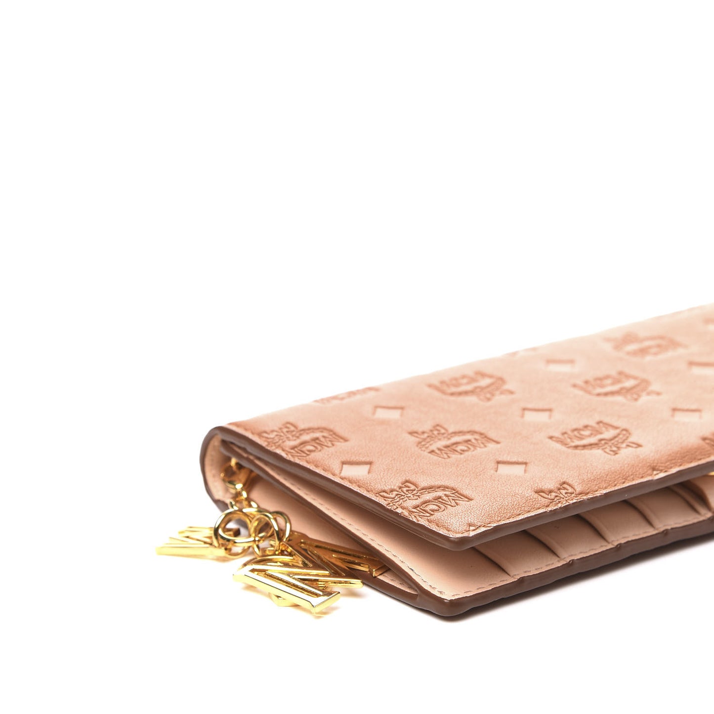Calfskin Ottomar Large Klara Two Fold Wallet Cognac