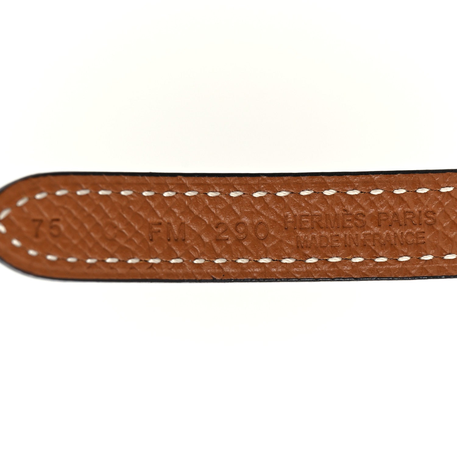 Hermes Swift Epsom 13mm Mini Laquee Reversible Belt 75 Black Gold 3 of 5