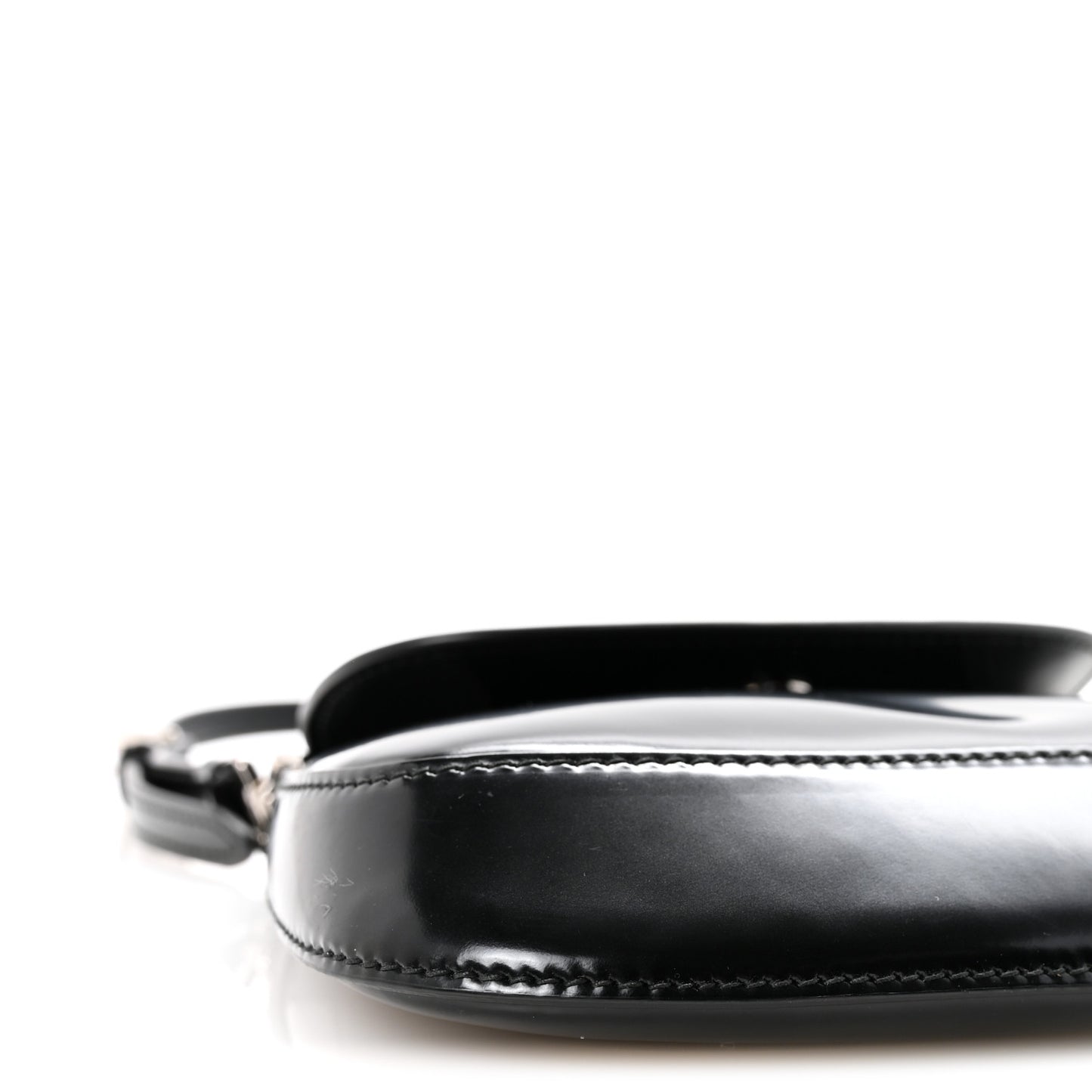 Spazzolato Mini Cleo Flap Adjustable Strap Shoulder Bag Black