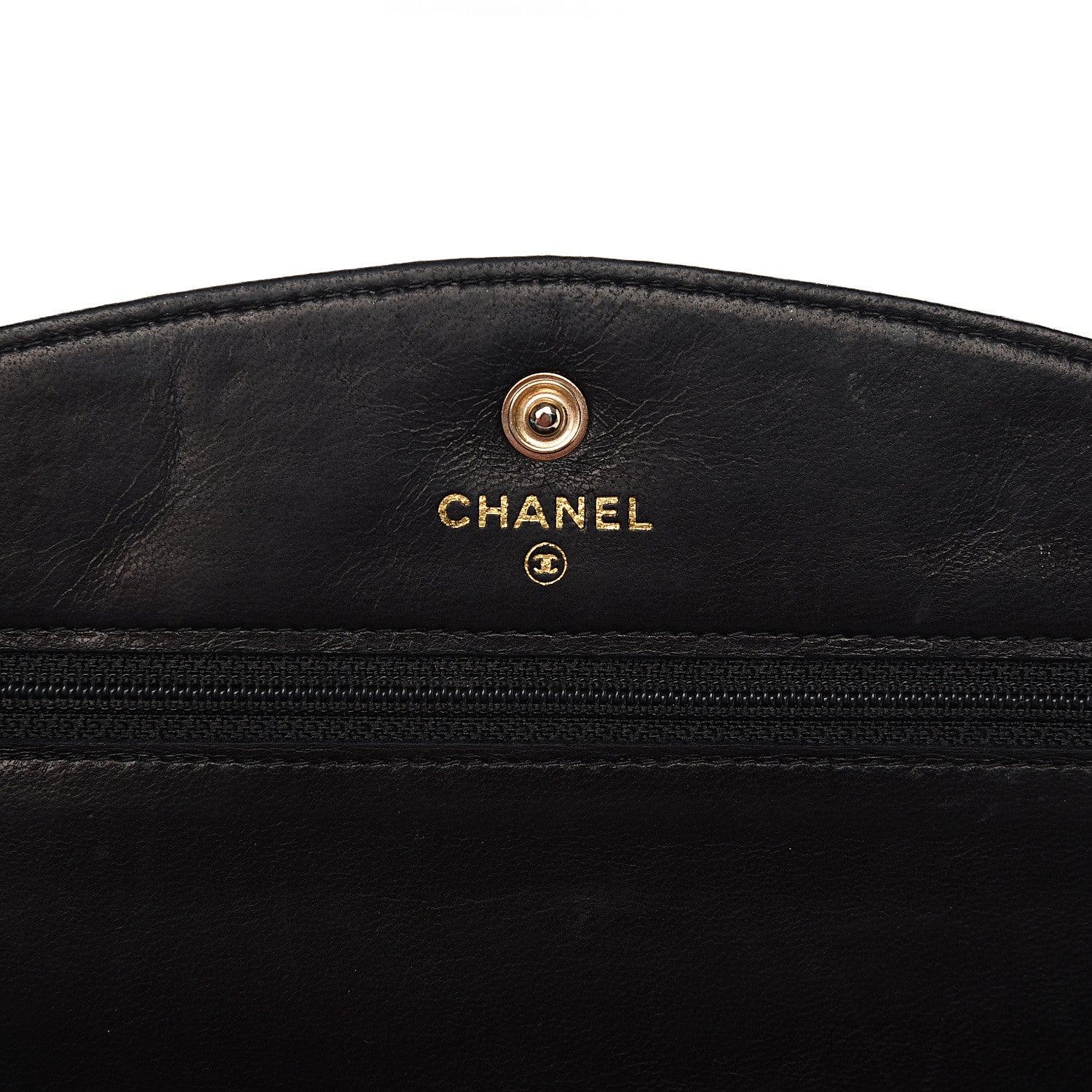 Chanel Caviar Timeless CC Wallet On Chain WOC Black 5 of 17