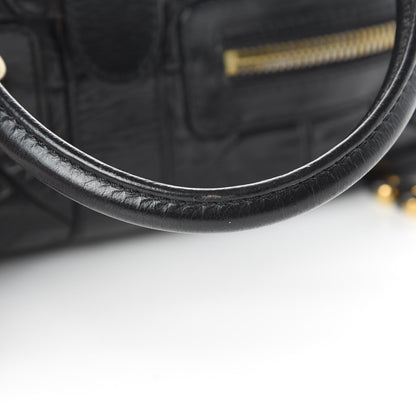 Marc Jacobs Lambskin Patchwork Quilted Venetia Satchel Black 13 of 15