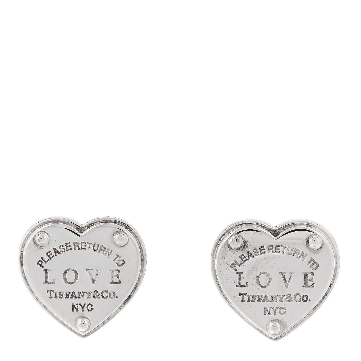 Sterling Silver Return to Tiffany Love Heart Earrings