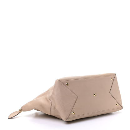 MCM Calfskin Tote Beige 3 of 12