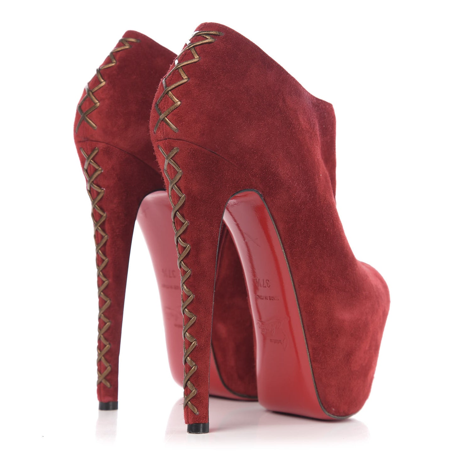 Veau Velours Recouzetta 160 Booties 37.5 Oeillet