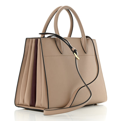 Prada Saffiano City Calfskin Medium Bibliothèque Top Handle Cammeo 3 of 15
