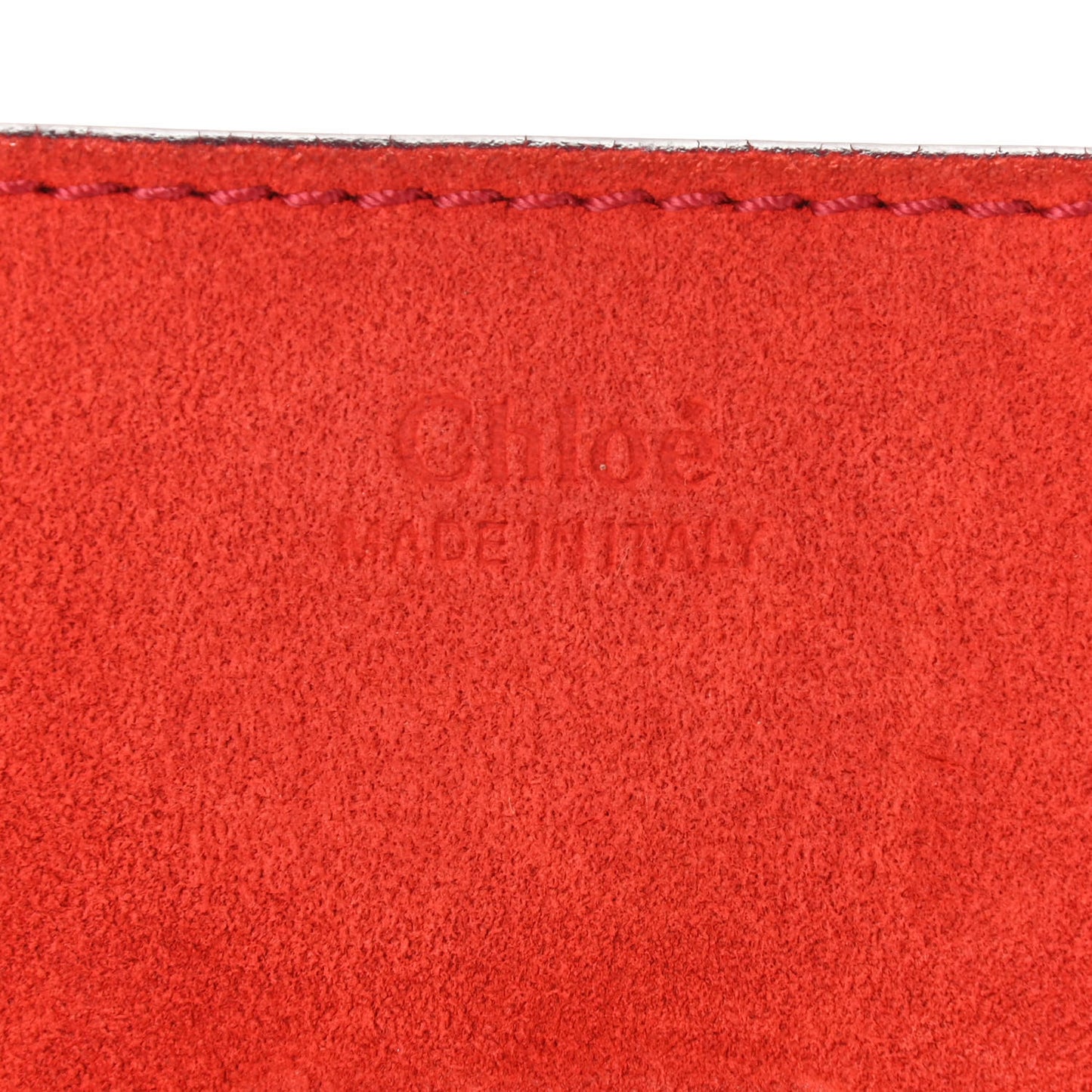 Lambskin Suede Calfskin Mini Drew Shoulder Bag Red