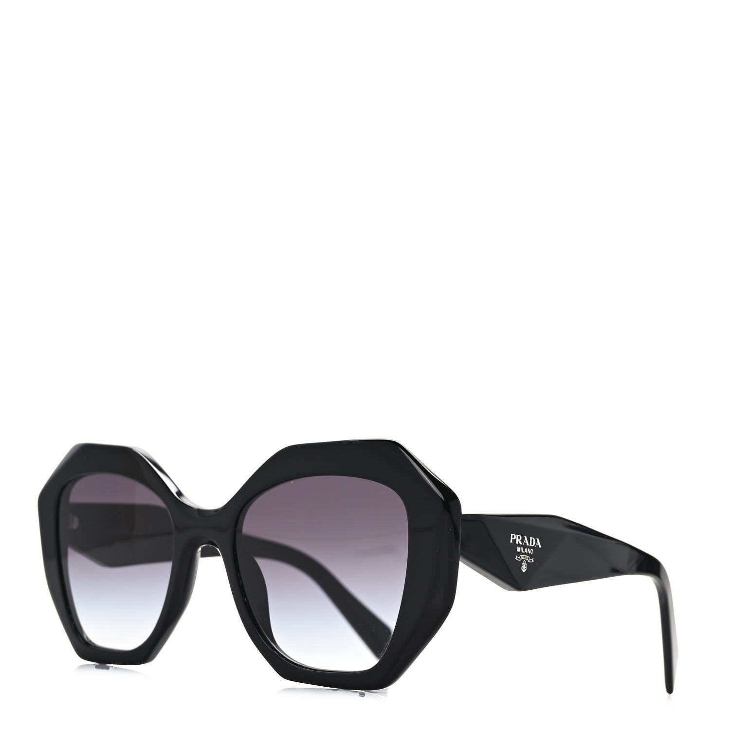 Prada Acetate Sunglasses SPR 16W Black 1 of 6