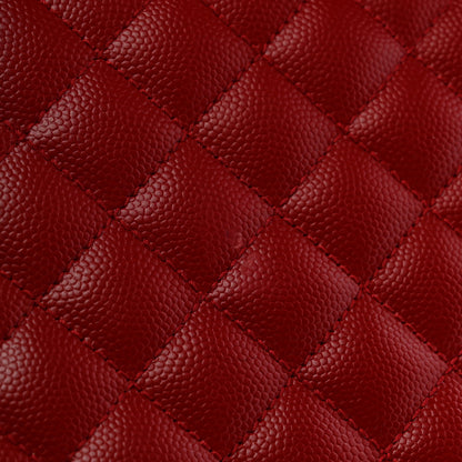 Saint Laurent Grain De Poudre Textured Mixed Matelasse Triquilt Medium Monogram Satchel New Red 11 of 14