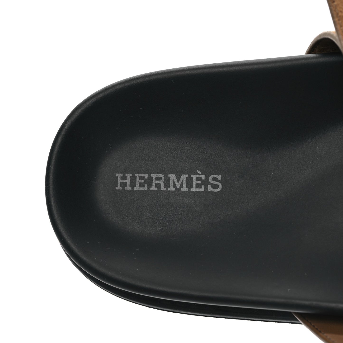 Suede Goatskin Womens Chypre Sandals 40 Brun Fume Black