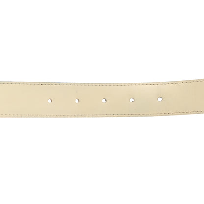 Louis Vuitton Damier Azur LV Paris Buckle Belt 80 32 Gold 4 of 5