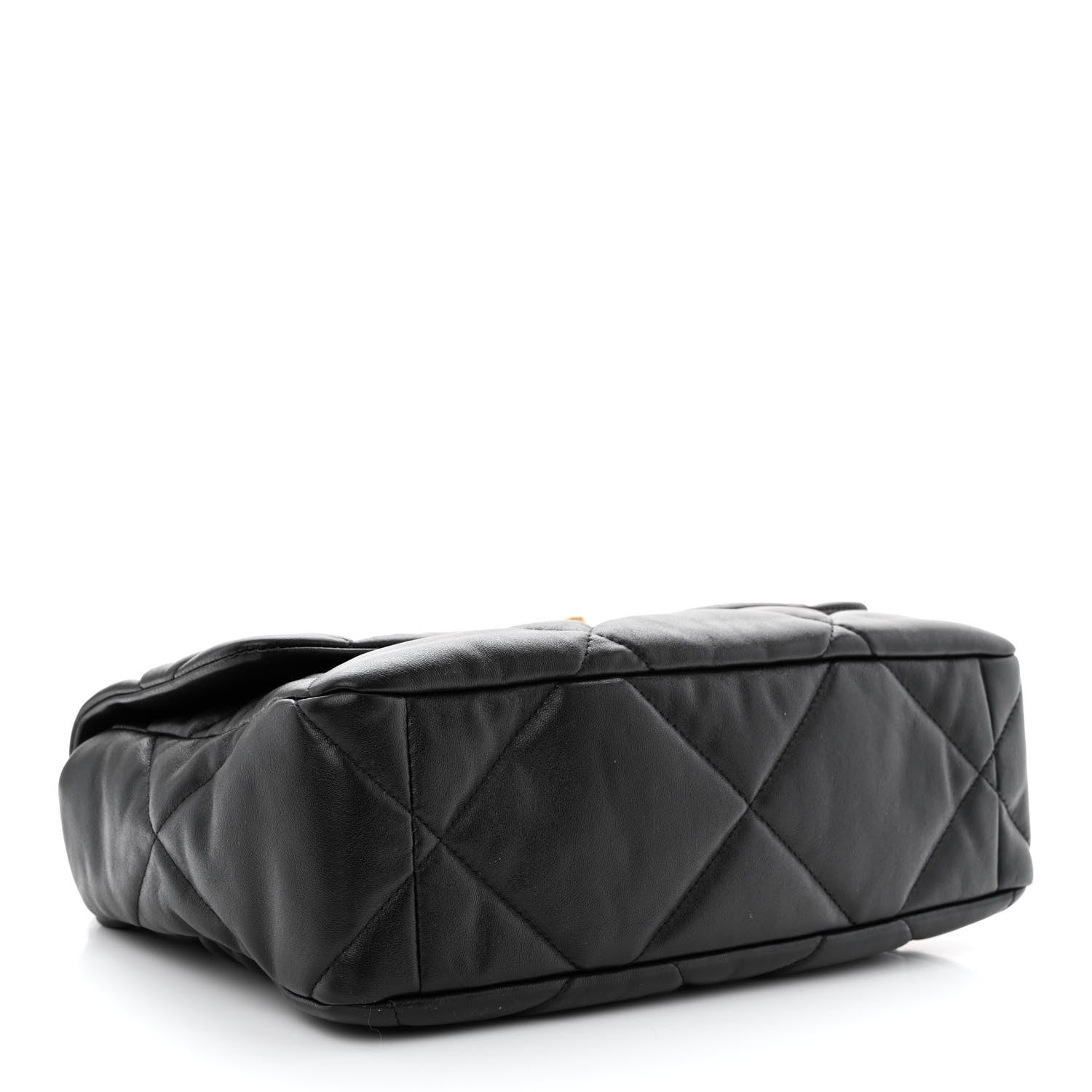 Chanel Goatskin Quilted Large Chanel 19 Flap Black 4 of 11