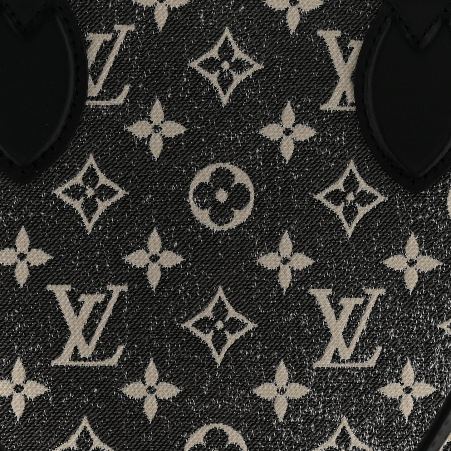 Monogram Jacquard Denim Onthego MM Black