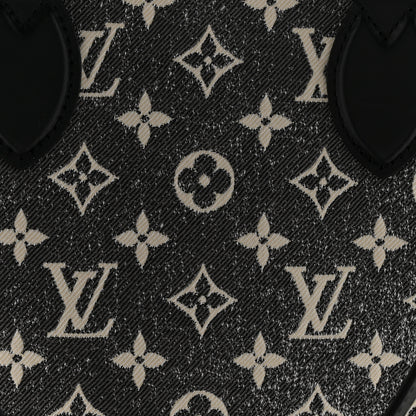 Louis Vuitton Monogram Jacquard Denim Onthego MM Black 7 of 10