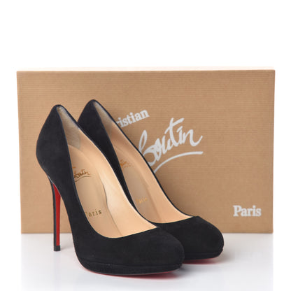 Christian Louboutin Suede Filo 120 Pumps 35 Black 17 of 17