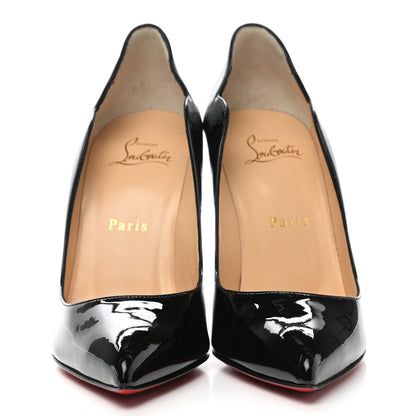 Christian Louboutin Patent Hot Chick 100 Pumps 37.5 Black 2 of 8