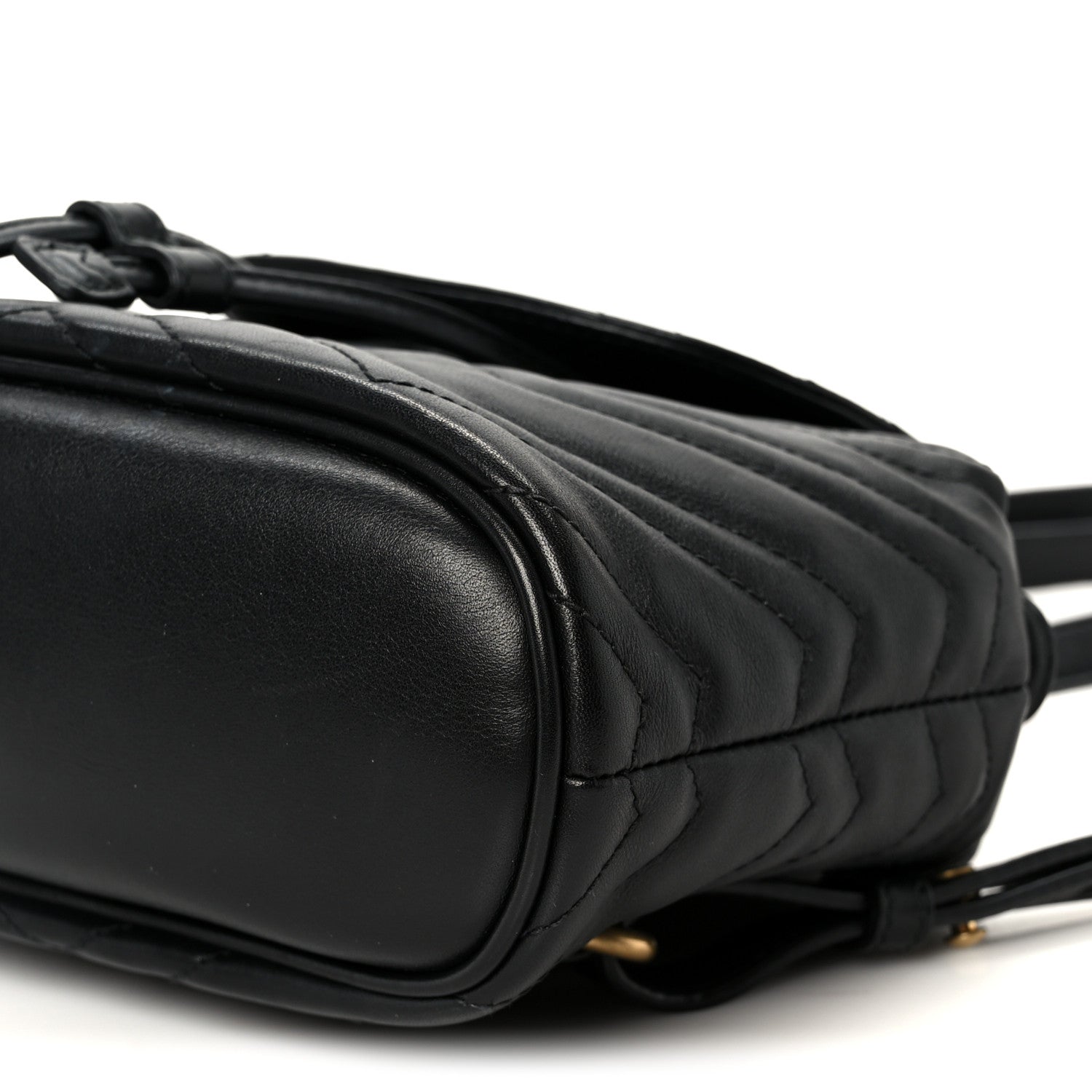 Gucci Calfskin Matelasse GG Marmont Flap Backpack Black 11 of 11