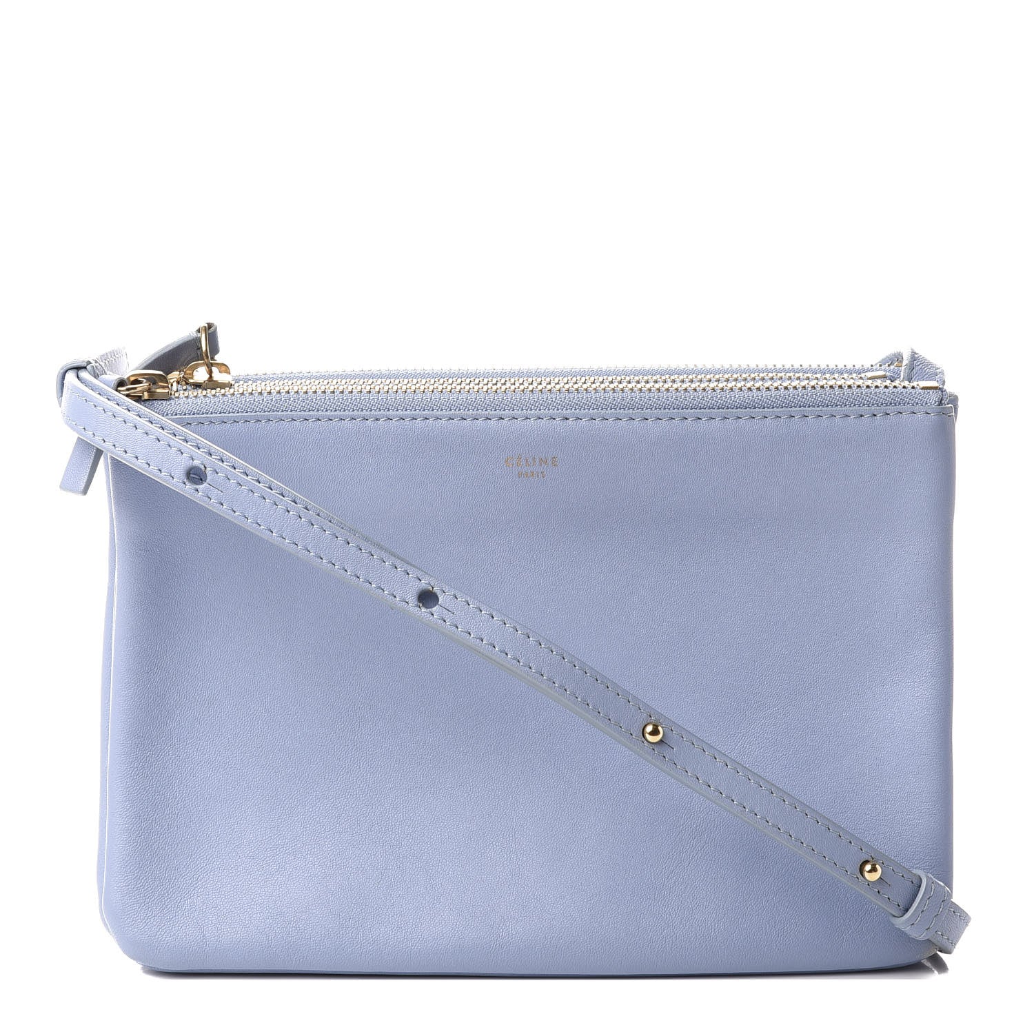 Celine Lambskin Small Trio Crossbody Bag Lavender 1 of 11