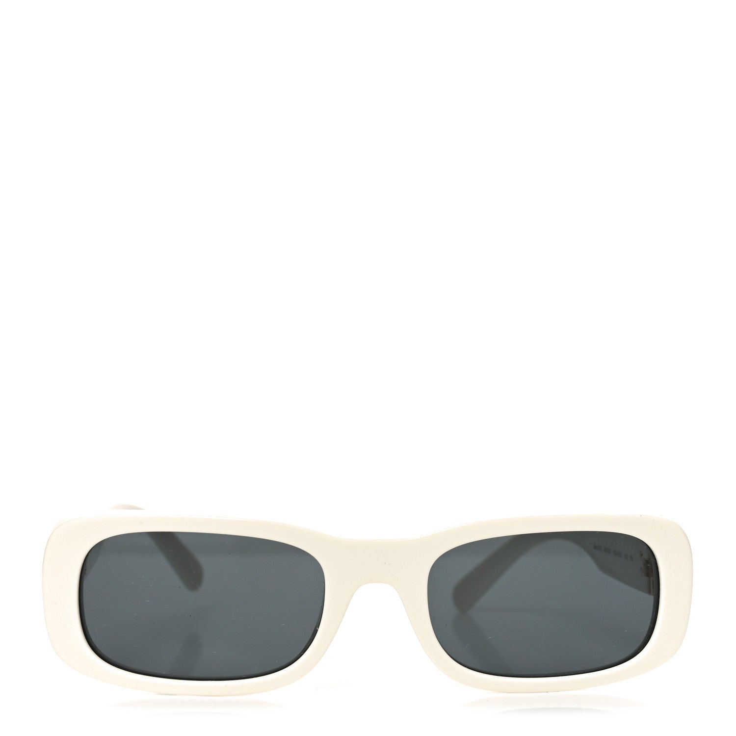 Miu Miu Acetate Rectangle Sunglasses SMU 08Z White 1815574