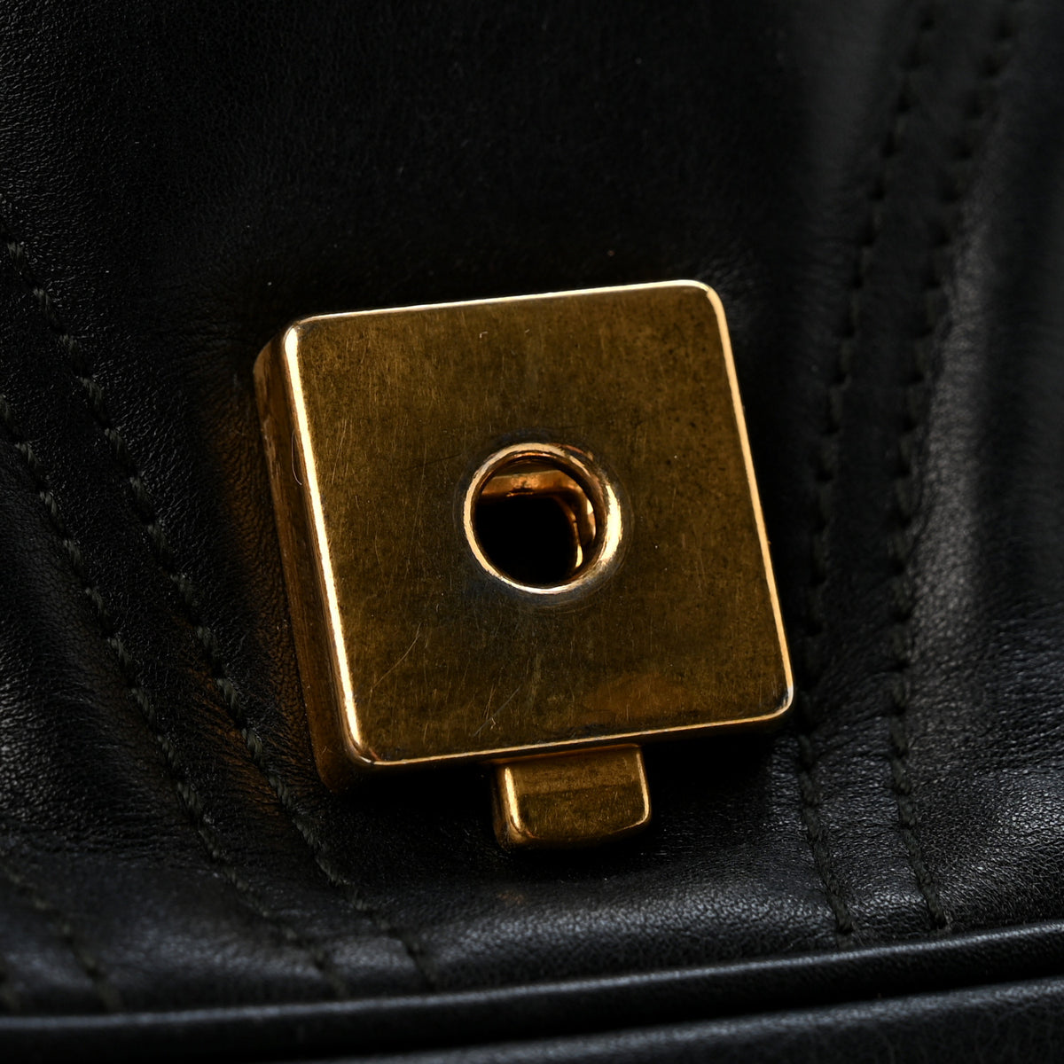 Calfskin Matelasse Small GG Marmont Shoulder Bag Black
