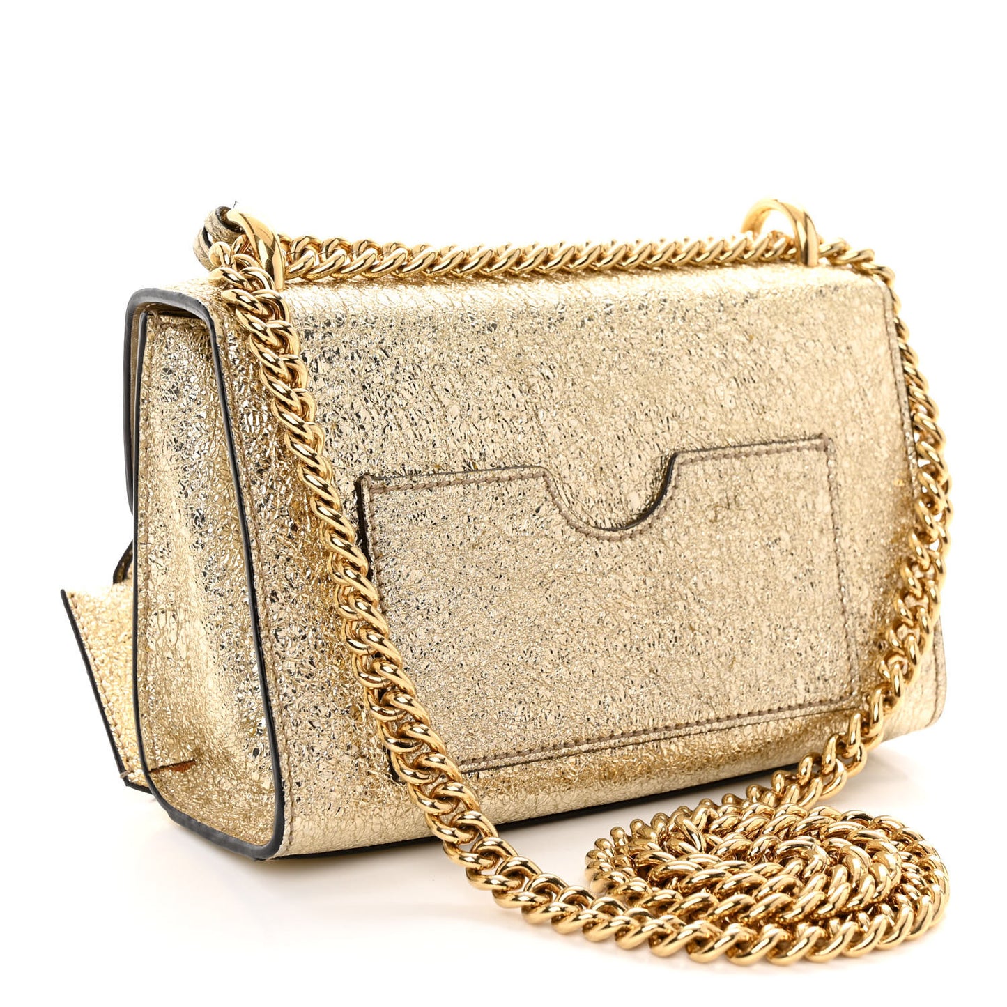 Galassia Small Padlock Shoulder Bag Platino